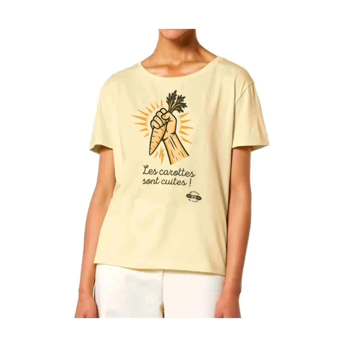 T SHIRT FEMME "LES CAROTTES SONT CUITES"